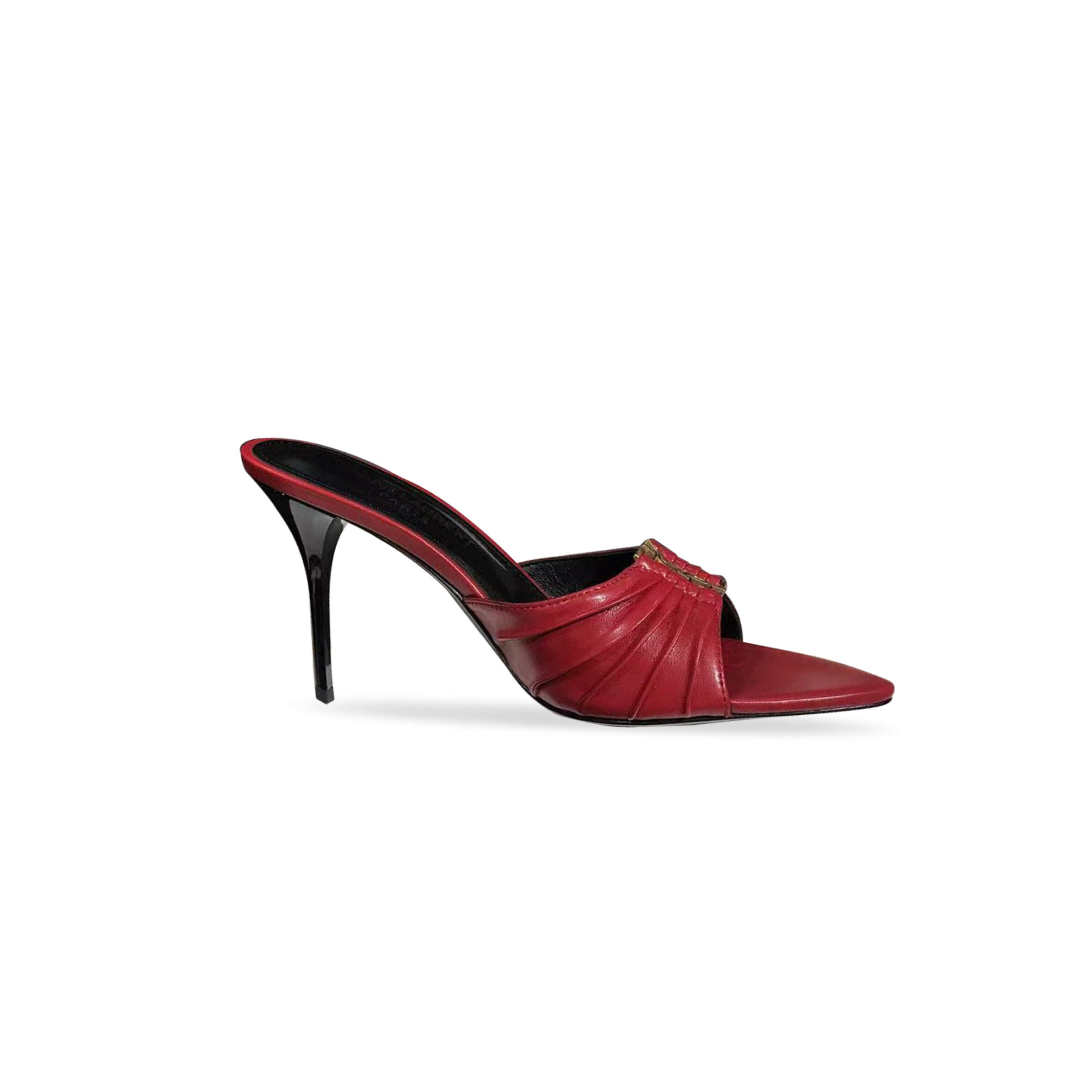 YSL BABYLONE SMOOTH LEATHER MULES 799606AAC4K7000